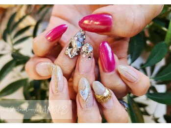 ネイルアンドリラクゼーション マーブル(MARBLE)/つけ放題¥7700