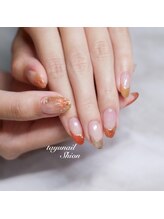 たゆ ネイル(たゆnail)/2024年秋手描き紅葉ネイル