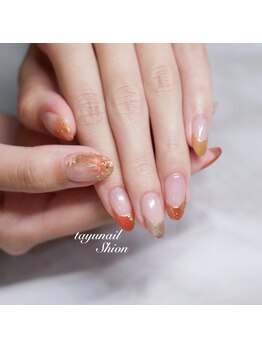 たゆ ネイル(たゆnail)/2024年秋手描き紅葉ネイル