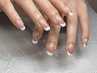 【hand】フレンチ(ラメok)※ケア込み　¥8500→