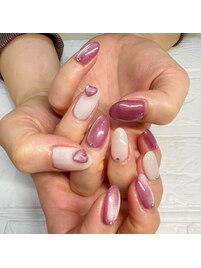 ミラーネイル☆３Dパーツも得意