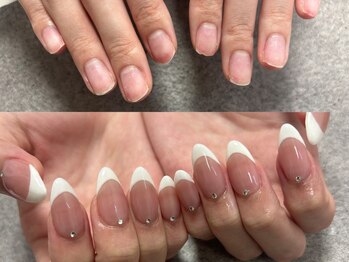 ルミナス(Luminous)の写真/高密着ジェルチップ長さ出しであなたの理想のフォルムへ。指を長く魅せてくれるので美しい指先に。