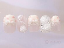ネイルメゾン 渋谷店(NAIL MAISON)/小花柄レース¥9000