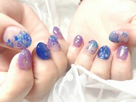 紫陽花/梅雨ネイル/スカルプ