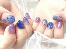 紫陽花/梅雨ネイル/スカルプ