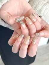 テラス(TERRACE)/ツイードフレンチネイル