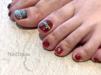 ネイル ドゥ 岡山駅前店(Nail Doux)/レッドフットネイル