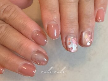 ミリ ミリ(mili mili)/桜ネイル