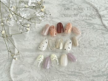 スリー(THREE)/【5月シンプルデザイン定額】