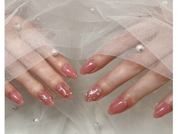 大人可愛いオフィスnail