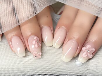 ローラン(LORAN)/春のワンポイントフラワーネイル