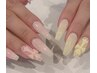 ￥10980→オフ込み★チップ長さだし　大人気クロムネイル+3Dパーツ2個