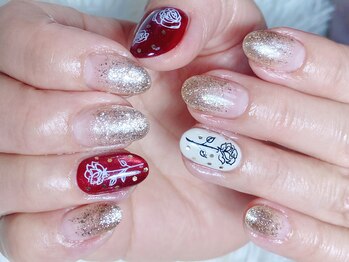 マハロ ネイル 南千住店(Mahalo Nail)/定額制　シンプルコース　¥8980