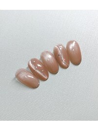 上品ベージュネイル