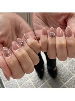 アイリッシュネイル 久屋大通店(Irish Nail)/フラッシュ×ハーフマオ