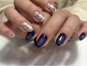 アイネイルズ 渋谷店(I nails)/【Sumika.t】ちぐはぐホロネイル