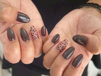 ヒョウ柄/ブラウン/定額デザイン