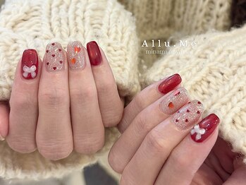 バレンタインネイル(staff:mai)