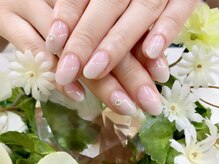 プルミエ ネイル(Premier Nail)/シアーグレー★斜めフレンチ