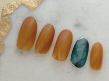 ネイルズ ラ ブリーサ(nails La Brisa)/ワンポイントシンプル夏ネイル♪