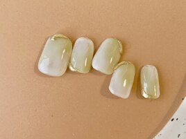抹茶みるくネイル