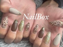 エーネイルボックス(A_NAILBOX)/レオパードニュアンスネイル◆