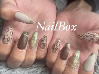 エーネイルボックス(A_NAILBOX)/レオパードニュアンスネイル◆