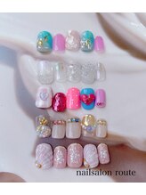 ネイルサロン ルート 二子玉川(nailsalon route)/8月キャンペーンネイル¥8200