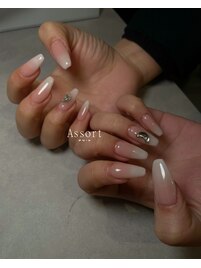 グラデーションコース＋パーツ代