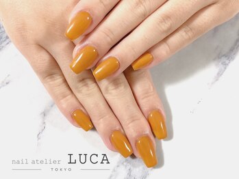 ネイルアトリエルカ(nail atelier LUCA)/N-9 大人上品な山吹色ワンカラー