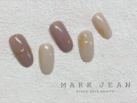 94. オフィス　ブラウン　ネイル