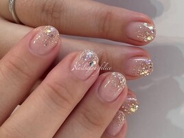 ラメグラデーション/大人上品