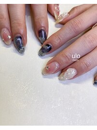 インクアートとチークネイル
