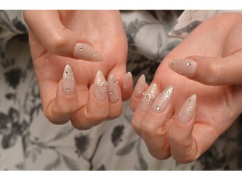 ネイルサロン Smith(スミス)/ジュエリーリボンネイル8745円