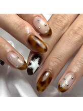 レイネイル 岐阜茜部店(RAY NAIL)/べっ甲×藤田