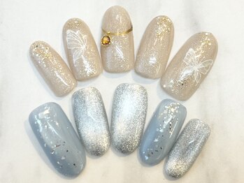 ネイルサロン ヴェリィ 横浜店(NAIL SALON Very)の写真/上品かつハイセンスなデザイン多数♪使用するジェルにもこだわり,丁寧な施術で長持ち♪スクール併設サロン!