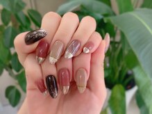 スリーラッシュアンドエルフネイル 下上津役店(threelash&elf.nail)/カラフルネイル/パラジェル