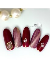 ネイルサロン アンリタ(nail salon AneRita)/ボルドー☆キャッツアイネイル