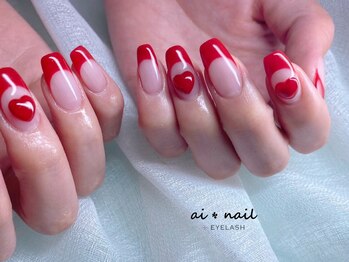 アイネイル 小倉(ai nail)/フレンチ追加エンボス¥1100