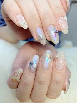 ネイルアート エクリ(Nail Art:Ecrit)/９０分付け放題ハンドジェル