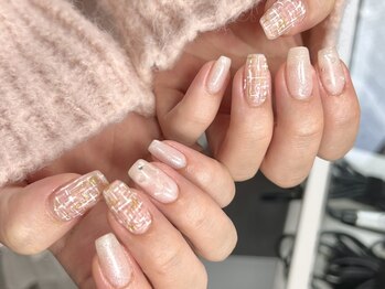 バベル 北堀江店(Babel)/ツイードネイル ¥7000