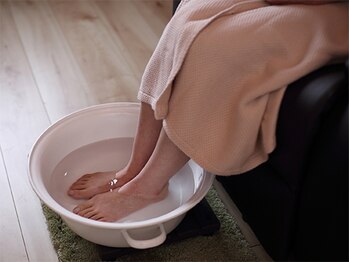 真ごころ 別邸/足湯でポカポカ血行促進♪