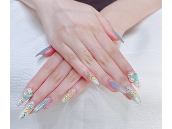 エクラン(Ecrin)/マーメイド風夏ネイル