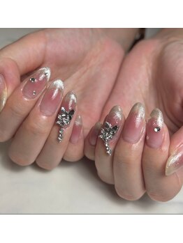 ブルー(Blue)/チークネイル／マグフレンチ