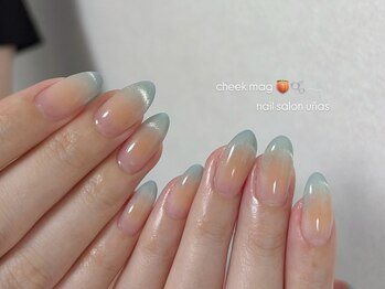 ウーニャ(unas)の写真/【ご新規様*ワンカラーorカラグラ￥5,500】技術に差が出るシンプルネイル*どの角度から見ても美しい仕上げ*