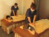 《ペア割りで超お得 125分 11000円》整体＋足ツボ＋足湯  ／ご予約は電話にて
