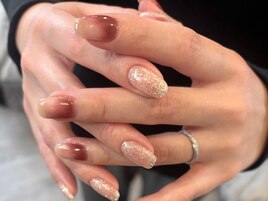 ちぐはぐニュアンスネイル
