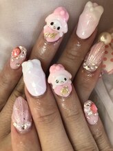 ネイルサロン パピリオ(Nail Salon papilio)/ピンク×キャラネイル☆