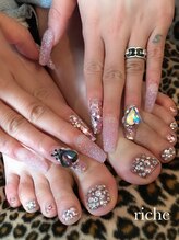 ネイル サロンアンドスクール リッシュ(Nail Salon&School riche)/キラキラビジューネイル