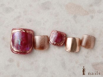 アイネイルズ 横浜EAST店(I-nails)/ボルドーミラーマグネットフット